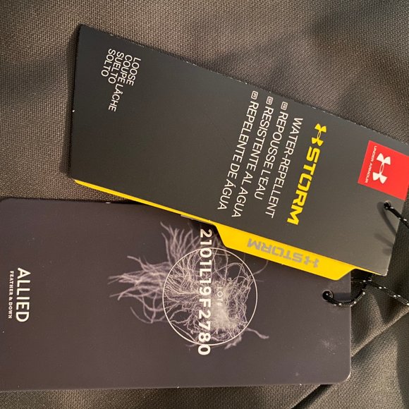 Under Armour Storm Men Down Jacket Hood Green Zip Size L 1342702 310 - Picture 5 of 7